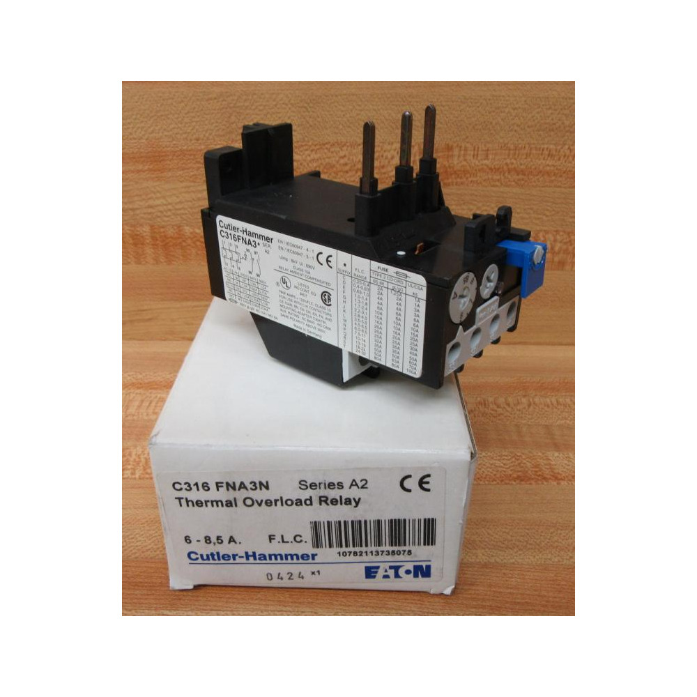 Cutler Hammer Eaton C316 FNA3N Overload Relay C316FNA3N