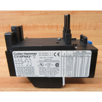 Cutler Hammer Eaton C316 FNA3N Overload Relay C316FNA3N
