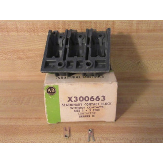 Allen Bradley X300663 Stationary Contact Block
