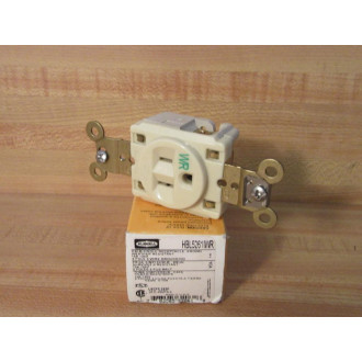 Hubbell HBL5261IWR Single Receptacle