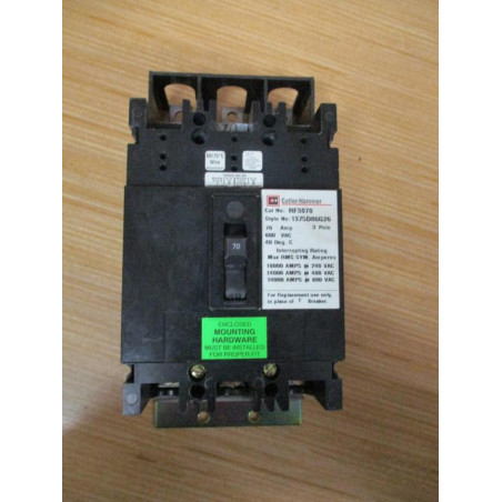 Cutler Hammer Circuit Breaker – 70 Amp Bulk, Reliable Overcurrent Protection