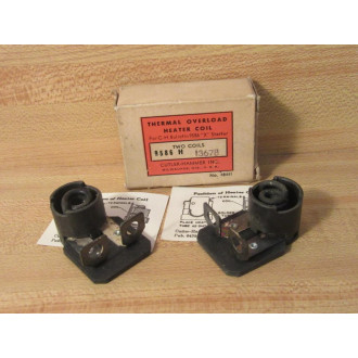 Cutler Hammer 9586 H 1367B Thermal Overload Heater Coil 9586H1367B (Pack of 2)