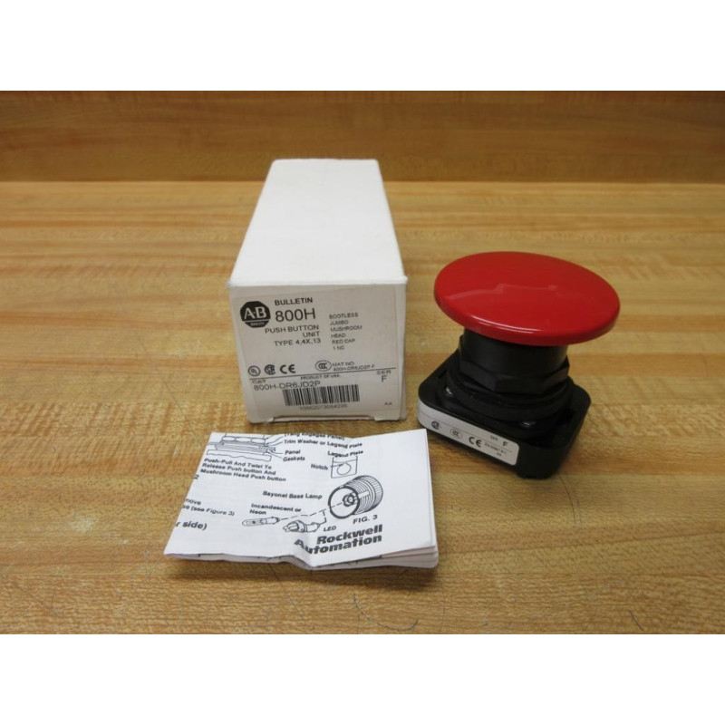 Allen Bradley 800H-DR6JD2P Push Button Series F