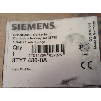 Siemens 3TY7 480-0A Contact Kit 3TY74800A - New No Box
