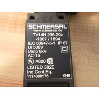 Schmersal TV14H 236-20Z-18071894 Limit Switch wRoller Lever - New No Box