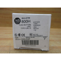 Allen Bradley 800H-DR6JD2P Push Button Series F