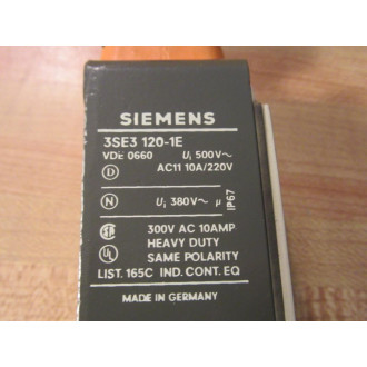Siemens 3SE3-120-1E Limit Switch 3SE31201E - New No Box