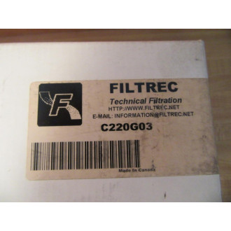 Filtrec C220G03 Coreless Hydraulic Filter