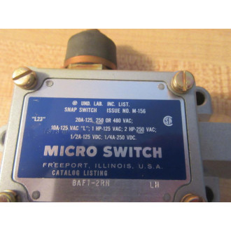 Honeywell BAF1-2RN-LH Limit Switch BAF12RNLH M-156