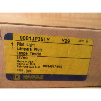 Square D 9001JP35LY Pilot Light Y29