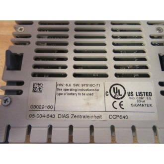 Sigmatek DCP-643 DIAS CPU Module DCP643 - Used