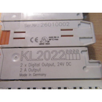 Beckhoff KL2022 Digital Output Terminal - Used