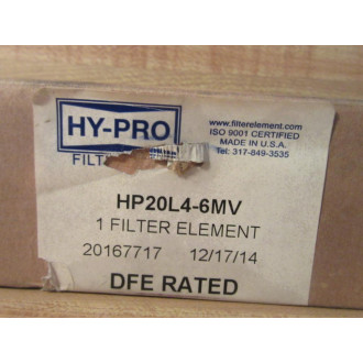 Hy-Pro HP20L4-6MV Element HP20L46MV
