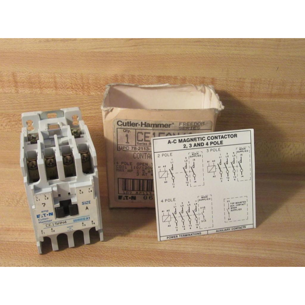 Cutler Hammer CE15AN4A Eaton Contactor Cutler Hammer CE15AN4A Eaton Contactor