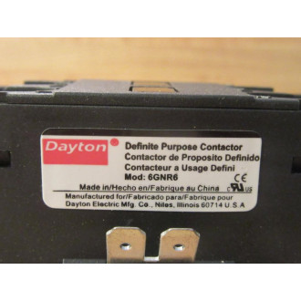 Dayton 6GNR6 Definite Purpose Contactor