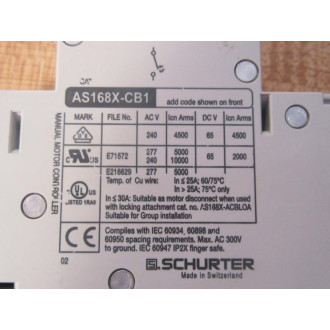 Schurter AS168X-CB1-G030 Circuit Breaker  3A - New No Box