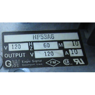Eagle Signal HP53A6 Cycl-Flex Timer WO Enclosure - Used