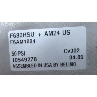 Belimo F680HSU+AM24 US 3" Butterfly Valve F680HSUAM24US - New No Box