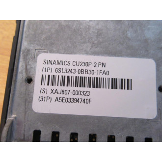 Siemens 6SL3243-0BB30-1FA0 Drive Control 6SL32430BB301FA0 23S001FF8C30206 - Used