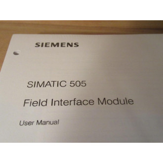 Siemens PPX:505-8124-5 Simatic 505 User Manual 2801355-0005