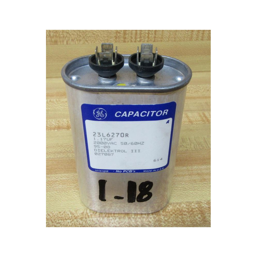 General Electric 23L6270R GE Capacitor - Used General Electric 23L6270R GE Capacitor - Used