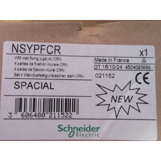 Schneider NSYPFCR WM Wall Fixing Lug (Pack of 4)