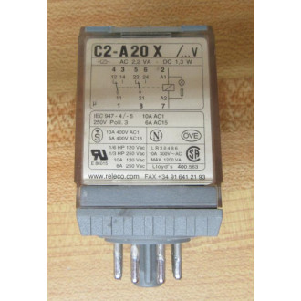 Releco C2-A20XDC24V Relay C2-A20 X-24V DC - Used