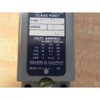 Square D 9007-AW-16BA1 Limit Switch 9007AW16BA1 wo Knob - New No Box