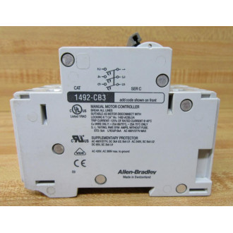 Allen Bradley 1492-CB3G050 Circuit Breaker 1492CB3G050 - Used