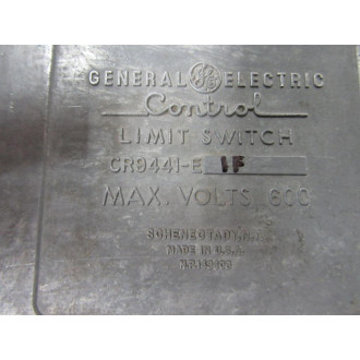 General Electric CR9441-E1F Control Limit Switch CR9441E1F - New No Box