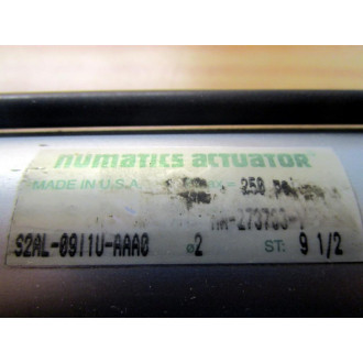 Numatics Actuator S2AL-09I1U-AAA0 Slide Cylinder S2AL09I1UAAA0 - New No Box