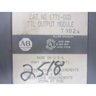 Allen Bradley 1771-OGD Module 1771-0GD 96042471 - Used