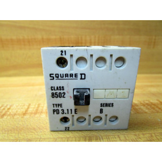 Square D 8502 PD 3.11 E Contactor 8502 P 3.01 Cracked Housing - Used