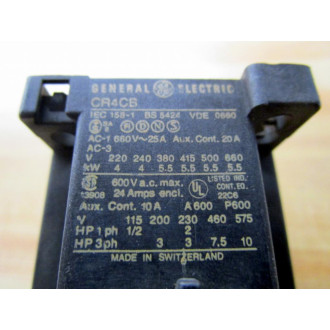 General Electric CR4CB10 Contactor - Used