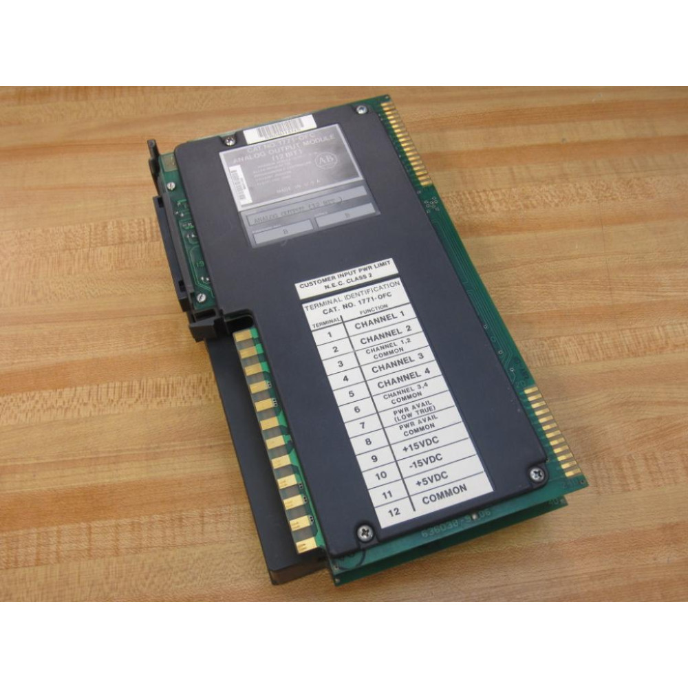 Allen Bradley 1771-OFC Analog Output Module 1771-0FC FW Rev.B Ser.B - Used Allen Bradley 1771-OFC Analog Output Module 1771-0FC FW Rev.B Ser.B - Used