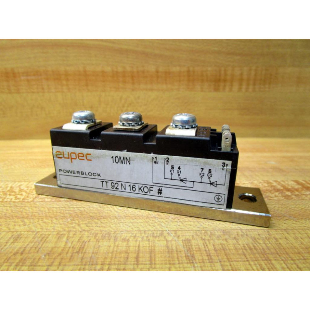 Eupec TT 92 N 16 KOF Thyristor Power Block TT92N16KOF - Used Eupec TT 92 N 16 KOF Thyristor Power Block TT92N16KOF - Used