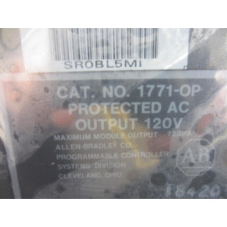 Allen Bradley 1771-OP AC Output Module 1771-0P