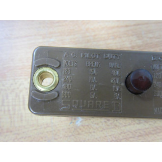Square D 9007-AO2 Limit Switch 9007-A02 Brown - Used