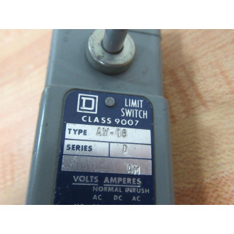 Square D 9007-AW16 Limit Switch 9007AW16 Body Only - Used