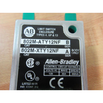 Allen Bradley 802M-XTY12NF Limit Switch Body 802MXTY12NF - Used