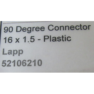 Lapp Kabel 52106210 Elbow Connector (Pack of 10) - New No Box