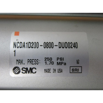 SMC NCDA1D200-0800-DUO0240 Cylinder NCDA1D200-0800-DU00240 - New No Box