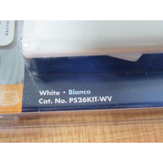 Pass & Seymour PS26KIT-WV Legrand 3-Outlet Decorator Plate PS26KITWV (Pack of 8)