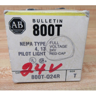 Allen Bradley 800T-Q24R Pilot Light  800TQ24R WO Lens Blank