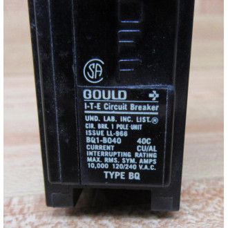 SiemensGouldITE BQ1-B040 Circuit Breaker BQ1B040 - New No Box