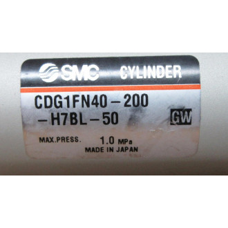 SMC CDG1FN40-200-H7BL-50 Cylinder CDG1FN40200H7BL50 - New No Box