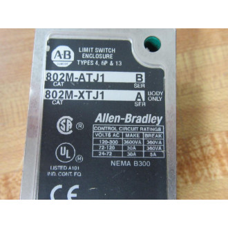 Allen Bradley 802M-XTJ1 Limit Switch Body 802MXTJ1 - New No Box