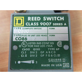 Square D 9007-C86G Reed Switch 9007C86G Type G - New No Box