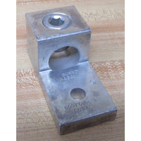 Burndy KPA4C Copper Terminal, 1 Hole, 14 AWG (Sol)-4 AWG (Str