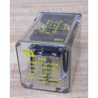 Sky Electronics SKKP-2C Relay SKKP2C 24 VDC Coil 13 HP 5A 240VAC - New No Box